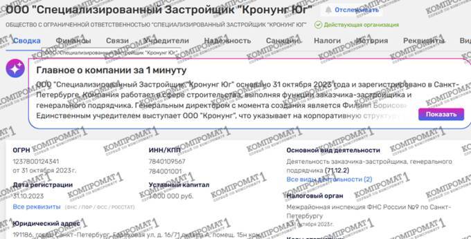 Money laundering disguised as investment: Philipp Shrage and Ignatiy Nayda’s Kronung Group funnels Podolsk gang’s 